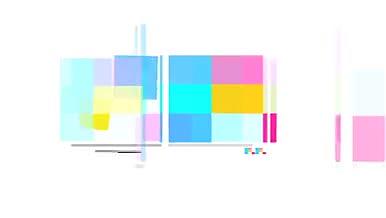 扁平化彩条方块幻灯片展示AE模板视频的预览图